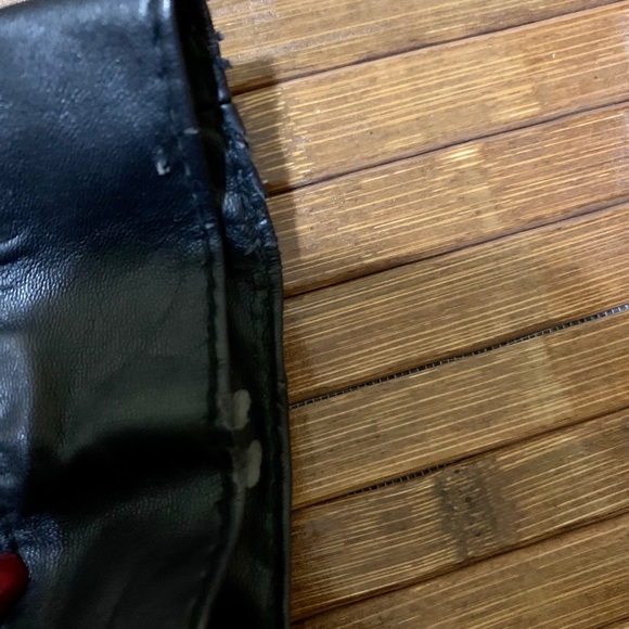 Forever 21 Denim Jacket Faux Leather Sleeves - Picture 6 of 8